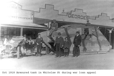 Photograph (item) - WW1, Tank Whitelaw St