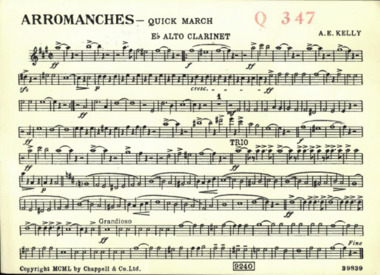 March Card, Kelly, A. E. (Composer), Arromanches, Composed: 1950