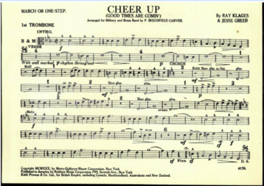 March Card, Jesse Greer (Composer) et al, Cheer Up (Good Times Are Coming), Composed: 1930