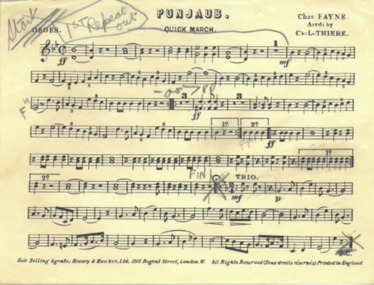 March Card, Boosey & Hawkes, Ltd et al, Punjaub, Composed: 1887