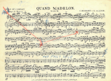 March Card, Robert, Camille (Composer) et al, Quand Madelon March, Composed: 1914