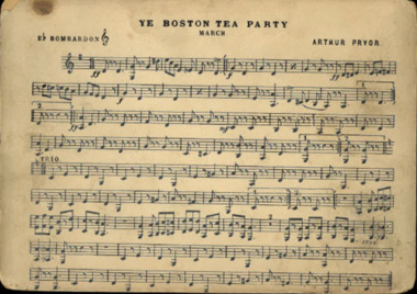 March Card, Arthur Pryor (Composer), Ye Boston Tea Party, Composed: 1897