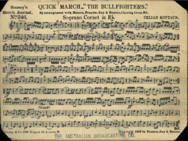 March Card, Celian Kottaun (Composer), Quick March "The Bullfighters", Composed: 1912