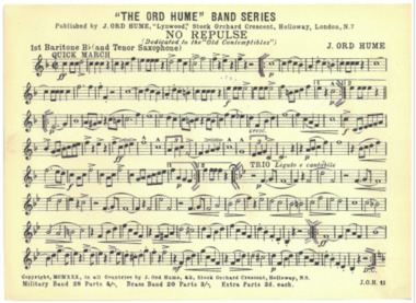 March Card, Hume, J. Ord (Composer), No Repulse, Composed: 1930