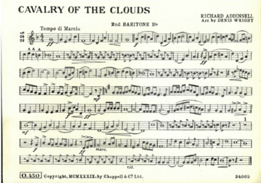 March Card, Addinsell, Richard (Composer) et al, Cavalry Of The Clouds, Composed: 1939