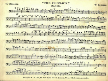 March Card, Rimmer, William (Composer), The Cossack, Composed: 1903