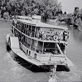 Negative - Paddle Steamer - Coonawarra, Allan Doney, 1950 -1970
