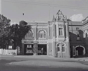 Negative - Fire Station - Bendigo, Allan Doney, 1950 -1970