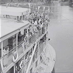 Negative - Echuca - Paddle Steamer - Coonawarra, Allan Doney, 1950 -1970