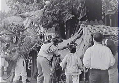 Negative - Bendigo Easter Fair 1962 - Chinese Dragon, Allan Doney, 1950 -1970