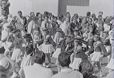 Negative - Bendigo Easter Fair 1963 - Marching Girls - Bendigo Midgets, Allan Doney, 1950 -1970