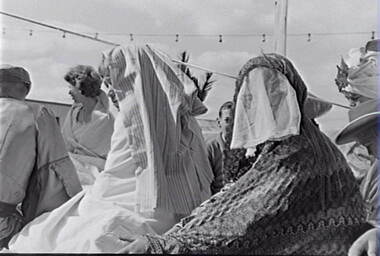 Negative - Bendigo Easter Fair 1960 - Float - Arab Dress, Allan Doney, 1950 -1970