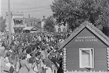 Negative - Bendigo Easter Fair 1960 - Float - Sandhurst Boys Centre - House, Allan Doney, 1950 -1970