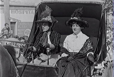 Negative - Bendigo Easter Fair 1960 - Ladies Buggy - Around the World, Allan Doney, 1950 -1970