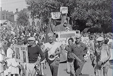 Negative - Bendigo Easter Fair 1960 - Float - Student Association - African Queen, Allan Doney, 1950 -1970