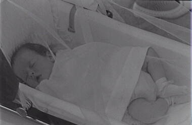 Negative - Bendigo Easter Fair 1964 - Baby - Pram, Allan Doney, 1950 -1970