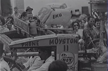 Negative - Bendigo Easter Fair 1964 - Float - Southern Cloud, Allan Doney, 1950 -1970