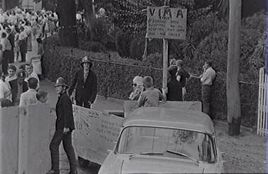 Negative - Bendigo Easter Fair 1964 - Float - VIMA Effort, Allan Doney, 1950 -1970