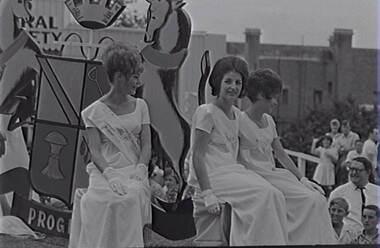 Negative - Bendigo Easter Fair 1964 - Float - Popular Girl, Allan Doney, 1950 -1970