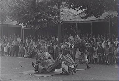 Negative - Bendigo Easter Fair 1964 - Chinese Dragon - Awakening Ceremony, Allan Doney, 1950 -1970