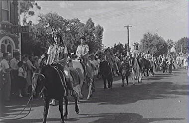 Negative - Bendigo Easter Fair 1964 - Chinese Section - Horses, Allan Doney, 1950 -1970