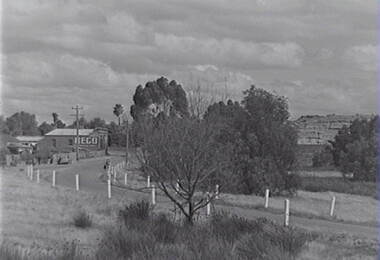 Negative - Rural Road - Buildings, Allan Doney, 1950 -1970