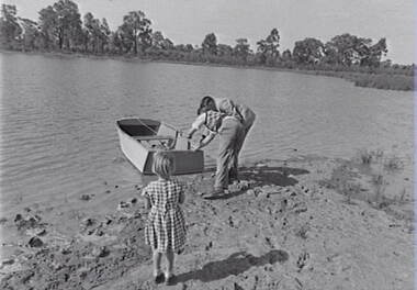 Negative - Lake - Row Boat - People, Allan Doney, 1950 -1970