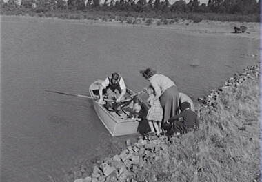 Negative - Lake - Row Boat - People, Allan Doney, 1950 -1970