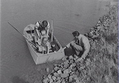 Negative - Lake - Row Boat - People, Allan Doney, 1950 -1970