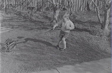 Negative - Hand Mower - Child, Allan Doney, 1950 -1970