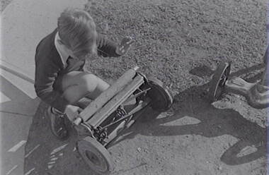Negative - Hand Mower - Child, Allan Doney, 1950 -1970