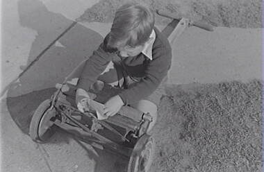 Negative - Hand Mower - Child, Allan Doney, 1950 -1970