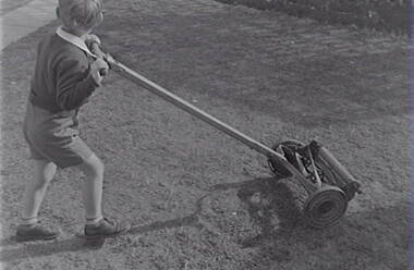 Negative - Hand Mower - Child, Allan Doney, 1950 -1970
