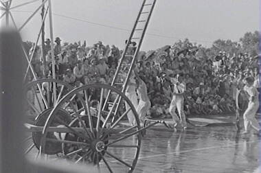 Negative - Bendigo Fire Brigade Competitions, Allan Doney, 1950 -1970