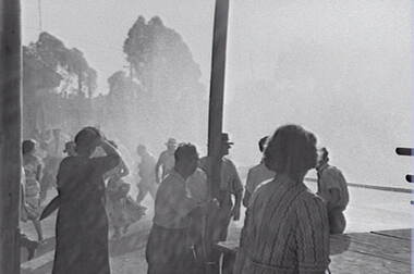 Negative - Bendigo Fire Brigade Competitions - Crowd, Allan Doney, 1950 -1970