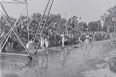 Negative - Bendigo Fire Brigade Competitions, Allan Doney, 1950 -1970