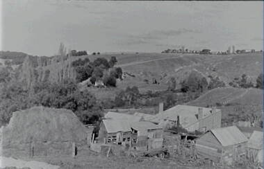 Negative - Rural Scene - Laanecoorie - Farm Buildings, Allan Doney, 1950 -1970