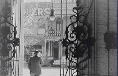 Negative - Castlemaine - Cast Iron Gates - Businesses, Allan Doney, 1950 -1970