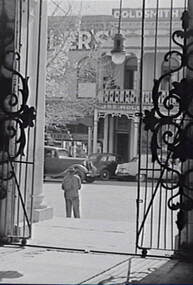 Negative - Castlemaine - Cast Iron Gates - Businesses, Allan Doney, 1950 -1970