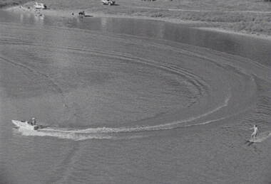 Negative - Echuca - Water skiing, Allan Doney, 1950 -1970