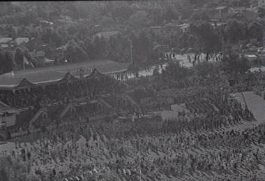 Negative - Queens Visit - Bendigo Queen Elizabeth Oval, Allan Doney, 1950 -1970