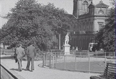 Negative - Ballarat - Post Office - Statue - Begonia Festival, Allan Doney, 1950 -1970