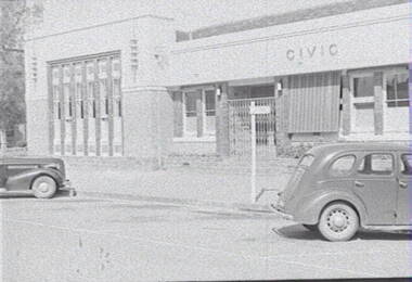Negative - Hargreaves Street Bendigo - Civic Buildings, Allan Doney, 1950 -1970
