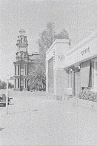 Negative - Hargreaves Street Bendigo - Civic Buildings - Town Hall, Allan Doney, 1950 -1970