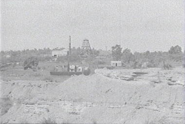 Negative - Happy Valley Bendigo Mining - Poppet Head, Allan Doney, 1950 -1970