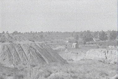 Negative - Happy Valley Bendigo Mining - Poppet Head, Allan Doney, 1950 -1970
