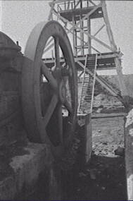 Negative - Happy Valley Bendigo Mining - Machinery - Poppet Head, Allan Doney, 1950 -1970