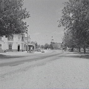 Negative - Creswick - Street - British Hotel, Allan Doney, 1950 -1970