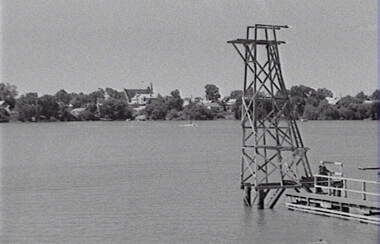 Negative - Lake - Diving Tower - Buildings, Allan Doney, 1950 -1970