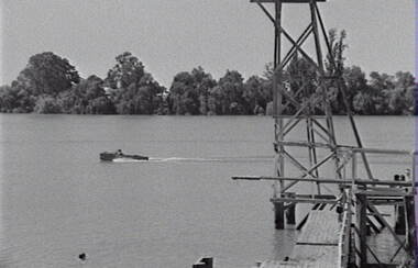 Negative - Lake - Diving Tower - Boat, Allan Doney, 1950 -1970